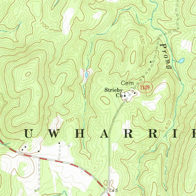 United States Geological Survey Eleazer, NC (1973, 24000-Scale) digital map