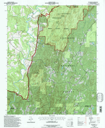 United States Geological Survey Eleazer, NC (1994, 24000-Scale) digital map
