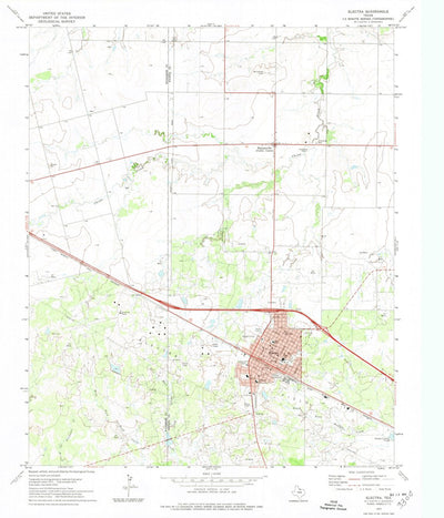 United States Geological Survey Electra, TX (1972, 24000-Scale) digital map