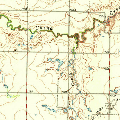 United States Geological Survey Electra, TX-OK (1958, 62500-Scale) digital map