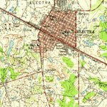 United States Geological Survey Electra, TX-OK (1958, 62500-Scale) digital map