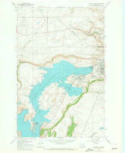 United States Geological Survey Electric City, WA (1968, 24000-Scale) digital map