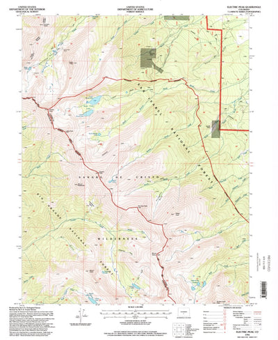 United States Geological Survey Electric Peak, CO (1994, 24000-Scale) digital map