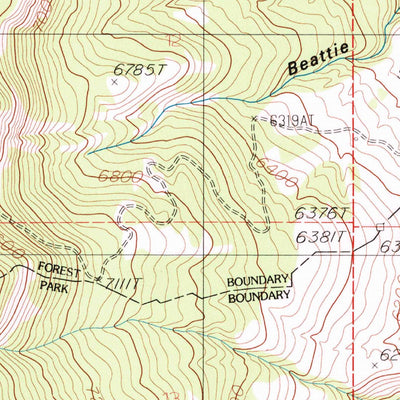 United States Geological Survey Electric Peak, MT-WY (1986, 24000-Scale) digital map