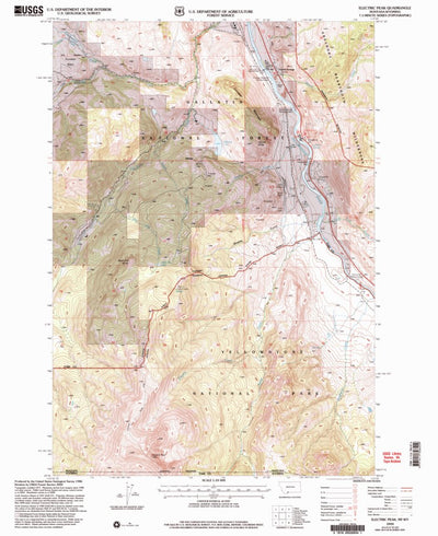 United States Geological Survey Electric Peak, MT-WY (2000, 24000-Scale) digital map