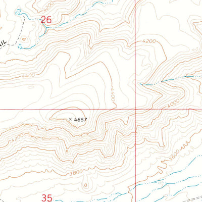 United States Geological Survey Elements Canyon, AZ (1968, 24000-Scale) digital map