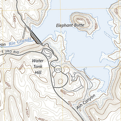 United States Geological Survey Elephant Butte, NM (2023, 24000-Scale) digital map