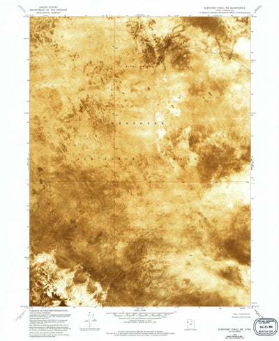 United States Geological Survey Elephant Knoll NE, UT (1972, 24000-Scale) digital map