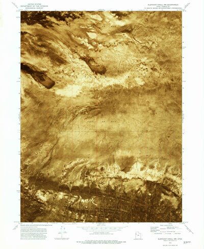 United States Geological Survey Elephant Knoll NW, UT (1972, 24000-Scale) digital map