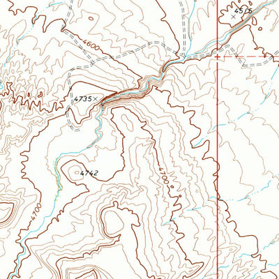 United States Geological Survey Elephant Knoll, UT (1972, 24000-Scale) digital map