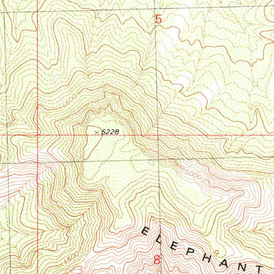 United States Geological Survey Elephant Mountain, AZ (1980, 24000-Scale) digital map