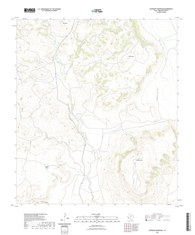 United States Geological Survey Elephant Mountain, TX (2022, 24000-Scale) digital map