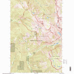United States Geological Survey Elephant Peak, MT (1997, 24000-Scale) digital map