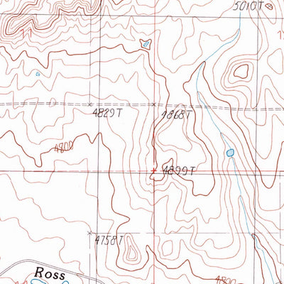 United States Geological Survey Elephant Rocks, MT (1986, 24000-Scale) digital map
