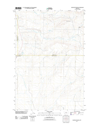 United States Geological Survey Elephant Rocks, MT (2011, 24000-Scale) digital map
