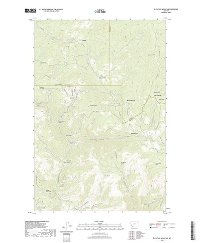United States Geological Survey Elevation Mountain, MT (2020, 24000-Scale) digital map
