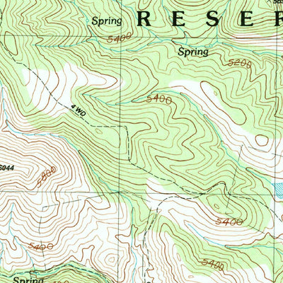 United States Geological Survey Elevator Mountain, AZ (1989, 24000-Scale) digital map
