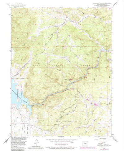 United States Geological Survey Elevenmile Canyon, CO (1956, 24000-Scale) digital map