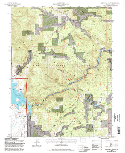 United States Geological Survey Elevenmile Canyon, CO (1994, 24000-Scale) digital map