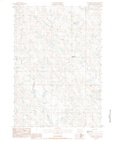 United States Geological Survey Elevenmile Corner, SD (1983, 24000-Scale) digital map