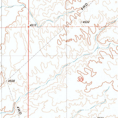 United States Geological Survey Elevenmile Well, NV (1980, 24000-Scale) digital map