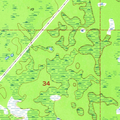 United States Geological Survey Elfers, FL (1943, 24000-Scale) digital map