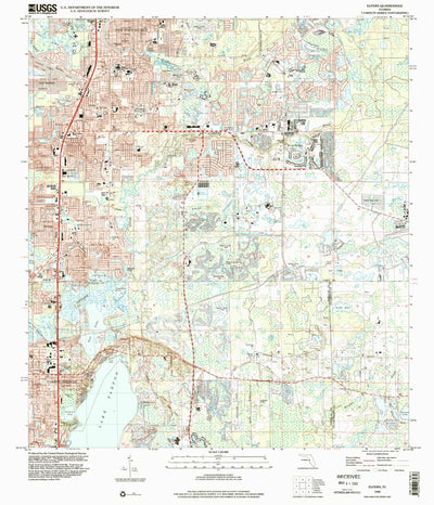 United States Geological Survey Elfers, FL (1998, 24000-Scale) digital map