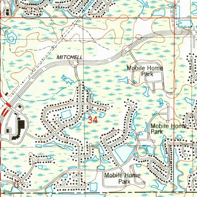 United States Geological Survey Elfers, FL (1998, 24000-Scale) digital map