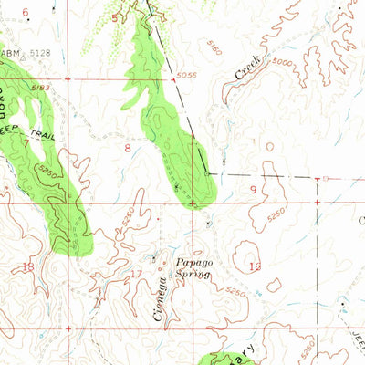 United States Geological Survey Elgin, AZ (1958, 62500-Scale) digital map