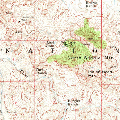 United States Geological Survey Elgin, AZ (1958, 62500-Scale) digital map