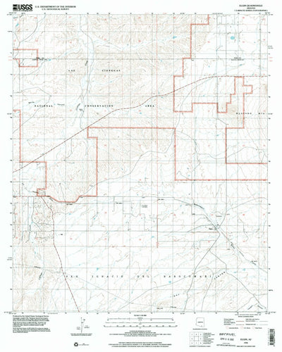 United States Geological Survey Elgin, AZ (1996, 24000-Scale) digital map