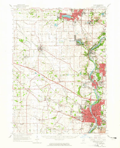 United States Geological Survey Elgin, IL (1962, 62500-Scale) digital map