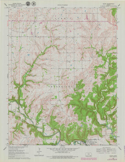 United States Geological Survey Elgin, KS (1962, 24000-Scale) digital map
