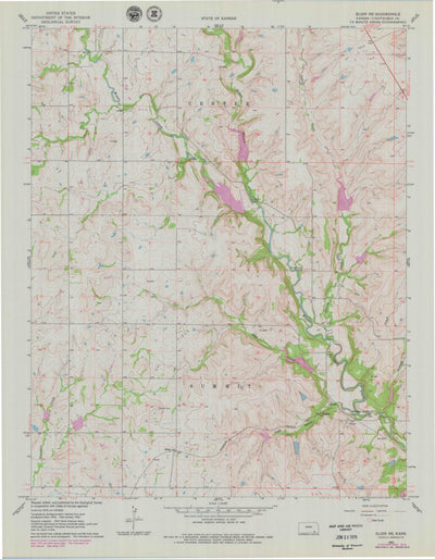 United States Geological Survey Elgin NE, KS (1962, 24000-Scale) digital map