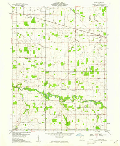 United States Geological Survey Elgin, OH (1960, 24000-Scale) digital map