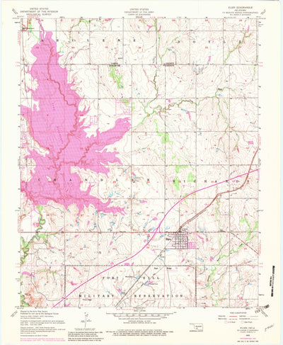 United States Geological Survey Elgin, OK (1956, 24000-Scale) digital map
