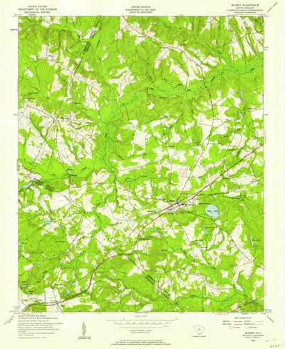 United States Geological Survey Elgin, SC (1953, 24000-Scale) digital map