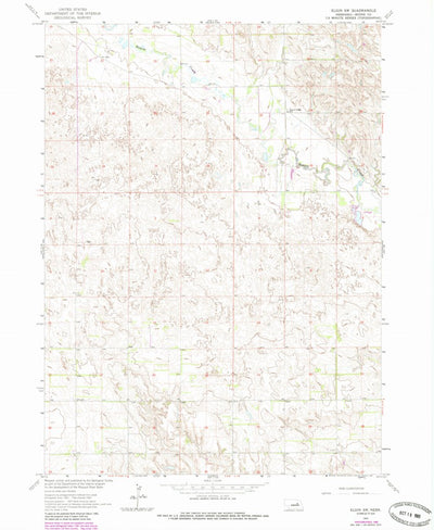 United States Geological Survey Elgin SW, NE (1963, 24000-Scale) digital map