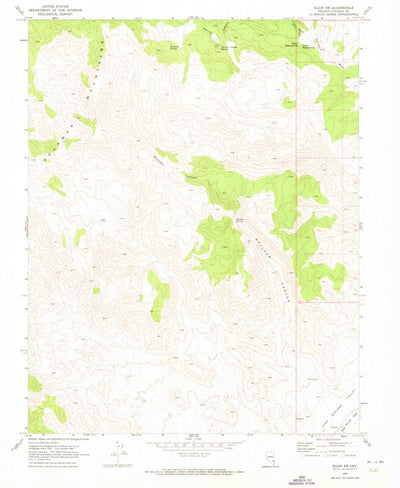 United States Geological Survey Elgin SW, NV (1969, 24000-Scale) digital map