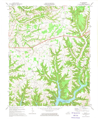 United States Geological Survey Eli, KY (1973, 24000-Scale) digital map