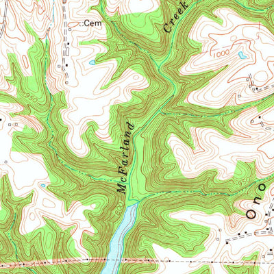 United States Geological Survey Eli, KY (1973, 24000-Scale) digital map