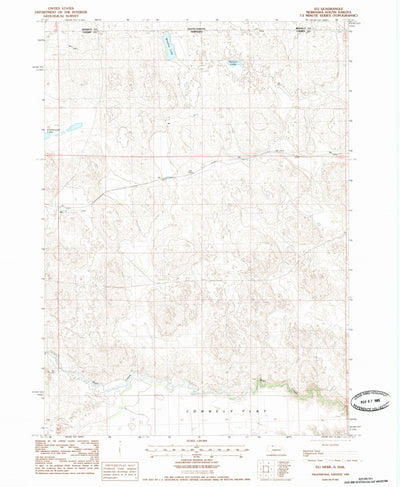 United States Geological Survey Eli, NE-SD (1985, 24000-Scale) digital map