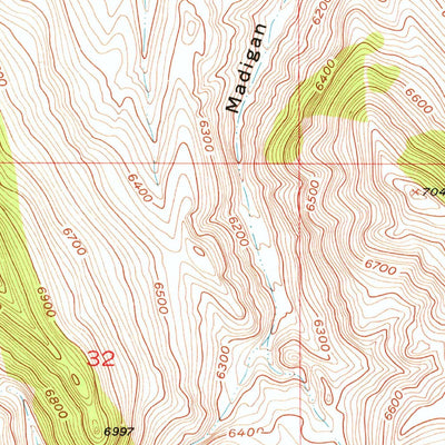 United States Geological Survey Eli Spring, MT (1952, 24000-Scale) digital map