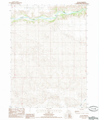 United States Geological Survey Eli SW, NE (1985, 24000-Scale) digital map