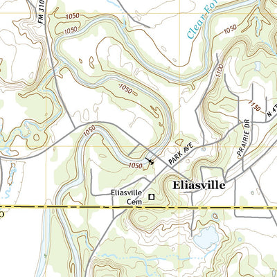 United States Geological Survey Eliasville, TX (2022, 24000-Scale) digital map