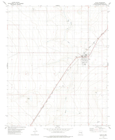 United States Geological Survey Elida, NM (1978, 24000-Scale) digital map