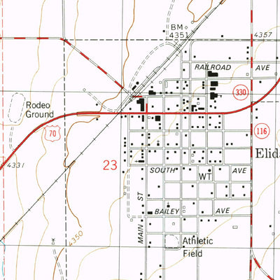 United States Geological Survey Elida, NM (1978, 24000-Scale) digital map