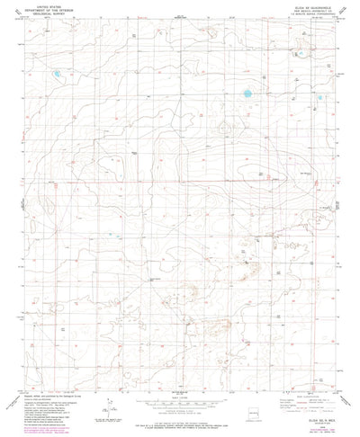 United States Geological Survey Elida SE, NM (1979, 24000-Scale) digital map