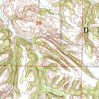 United States Geological Survey Eliza, IL (1953, 24000-Scale) digital map