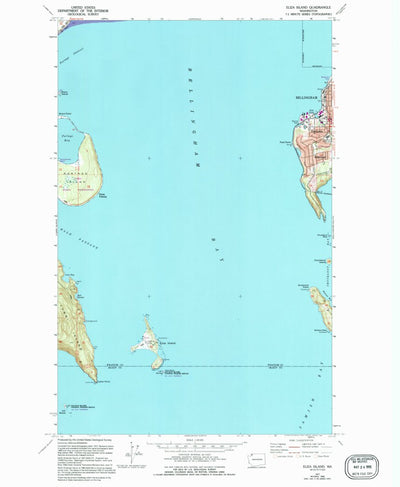 United States Geological Survey Eliza Island, WA (1977, 24000-Scale) digital map